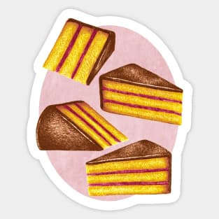 Retro Piece of Cake Sticker